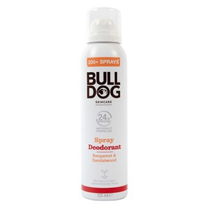 Bulldog Bergamot & Sandalwood Spray Deodorant 125 ml