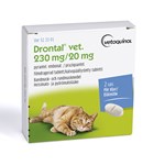 Drontal vet. filmdragerad tablett 230 mg/20 mg 2 st