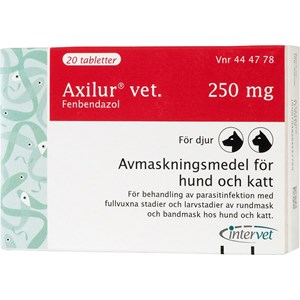 Axilur vet. tablett för hund och katt 250 mg 20 st