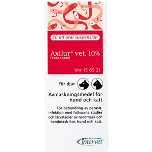 Axilur vet. oral suspension för hund och katt 10 % 50 ml