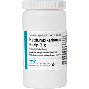 Natriumbikarbonat Meda tablett 1 g 100 st