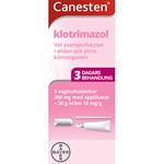 Canesten vaginaltablett och kräm 200 mg+1% 3 st
