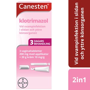 Canesten vaginaltablett och kräm 200 mg+1% 3 st