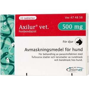 Axilur vet. tablett för hund 500 mg 10 st