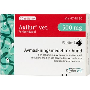Axilur vet. tablett för hund 500 mg 20 st