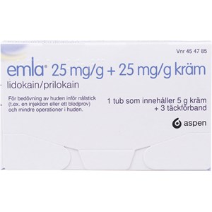Emla kräm tub 25 mg/g+25 mg/g 5 g
