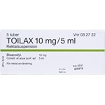 Toilax rektalsuspension 10 mg/5 ml tub 5 x 5 ml