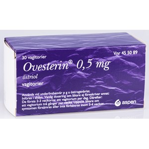 Ovesterin vagitorium 0,5 mg 30 st