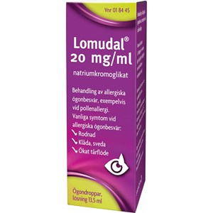 Lomudal ögondroppar 20 mg/ml 13,5 ml