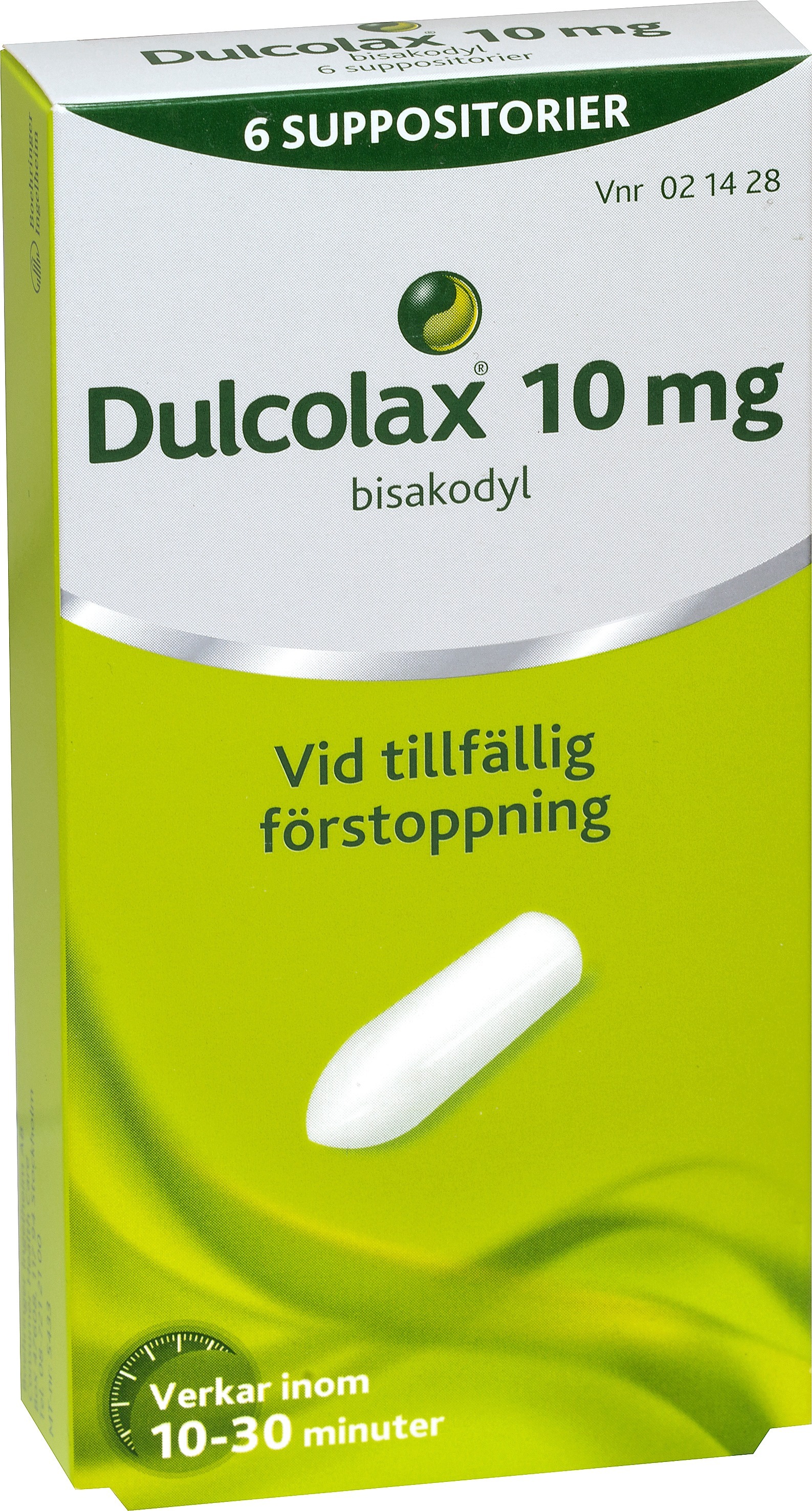 Dulcolax® Suppositorium 10mg Blister, 6suppositorier