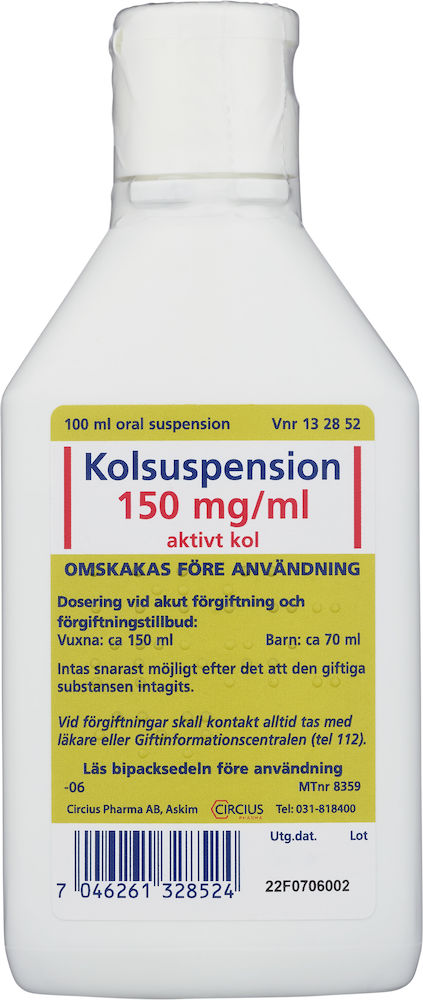 Kolsuspension oral suspension 150 mg/ml 100 ml