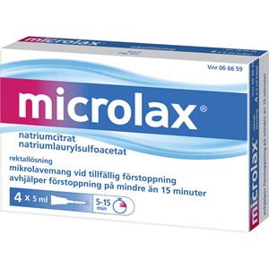 Microlax rektallösning tub 4x5 ml