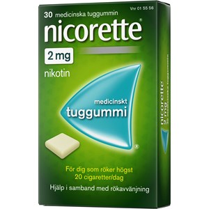 Nicorette medicinskt tuggummi 2 mg 30 st
