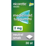 Nicorette medicinskt tuggummi 2 mg 30 st