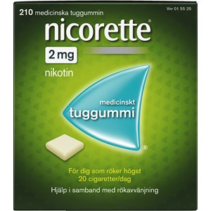 Nicorette medicinskt tuggummi 2 mg 210 st