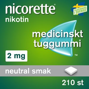 Nicorette medicinskt tuggummi 2 mg 210 st