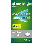 Nicorette medicinskt tuggummi 4 mg 30 st