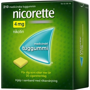 Nicorette medicinskt tuggummi 4 mg 210 st
