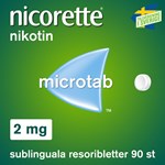 Nicorette Microtab resoriblett 2 mg 90 st