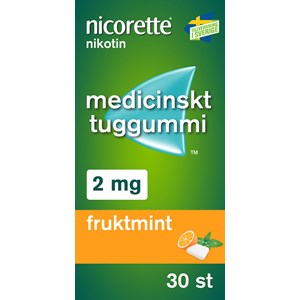 Nicorette Fruktmint medicinskt tuggummi 2 mg 30 st