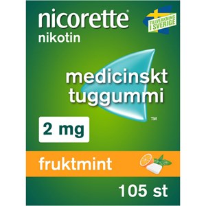 Nicorette Fruktmint medicinskt tuggummi 2 mg 105 st