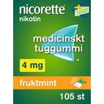 Nicorette Fruktmint medicinskt tuggummi 4 mg 105 st