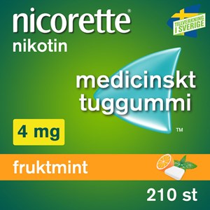 Nicorette Fruktmint medicinskt tuggummi 4 mg 210 st
