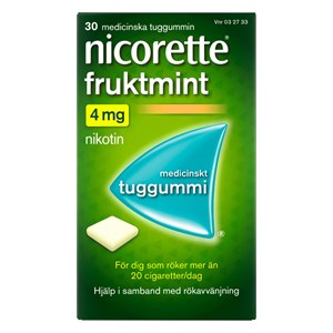 Nicorette Fruktmint medicinskt tuggummi 4 mg 30 st