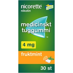 Nicorette Fruktmint medicinskt tuggummi 4 mg 30 st