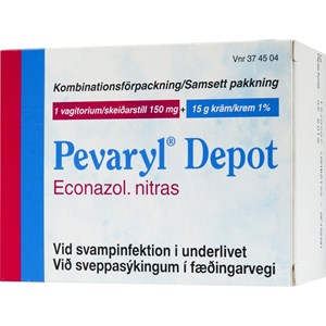 Pevaryl Depot vagitorium och kräm 150 mg + 1% 1 st