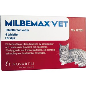Milbemax vet. för katter tablett 4 st