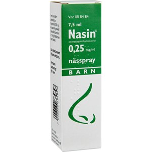Nasin nässpray 0,25 mg/ml 7,5 ml