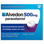 Alvedon munsönderfallande tablett 500 mg 16 st