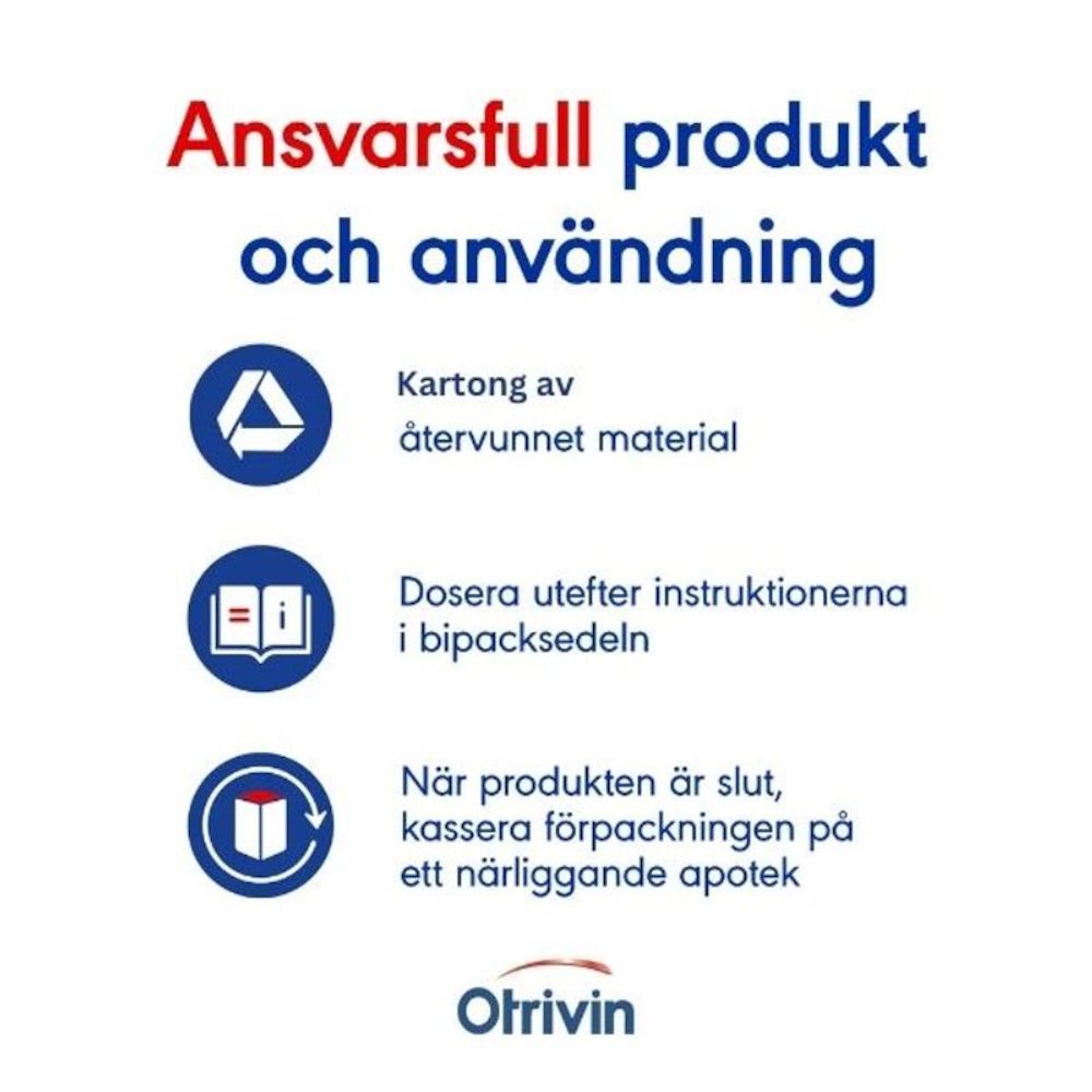 Otrivin® Nässpray, lösning 1mg/ml Plastflaska med doseringspump, 10ml