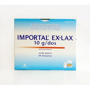Importal Ex-Lax oralt pulver 10 g 50 st