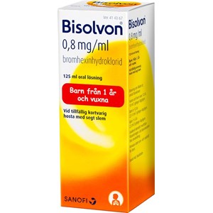 Bisolvon oral lösning 0,8 mg/ml 125 ml