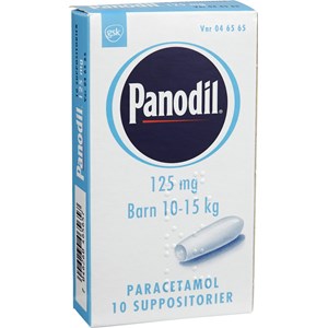 Panodil suppositorium 125 mg 10 st