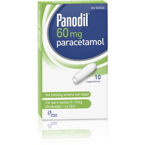 Panodil suppositorium 60 mg 10 st