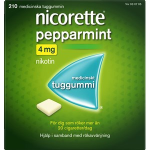 Nicorette Pepparmint medicinskt tuggummi 4 mg 210 st
