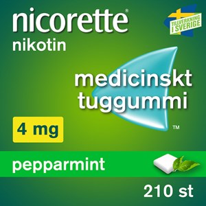 Nicorette Pepparmint medicinskt tuggummi 4 mg 210 st