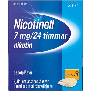 Nicotinell depotplåster 7 mg/24 timmar 21st