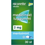 Nicorette Mentolmint medicinskt tuggummi 2 mg 30 st