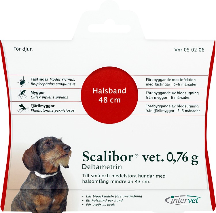 Scalibor vet. hundhalsband 0,76 g 48 cm 