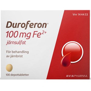 Duroferon depottablett 100 mg 100 st