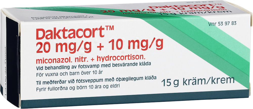 Daktacort® Kräm 20mg/g+10mg/g Tub, 15g