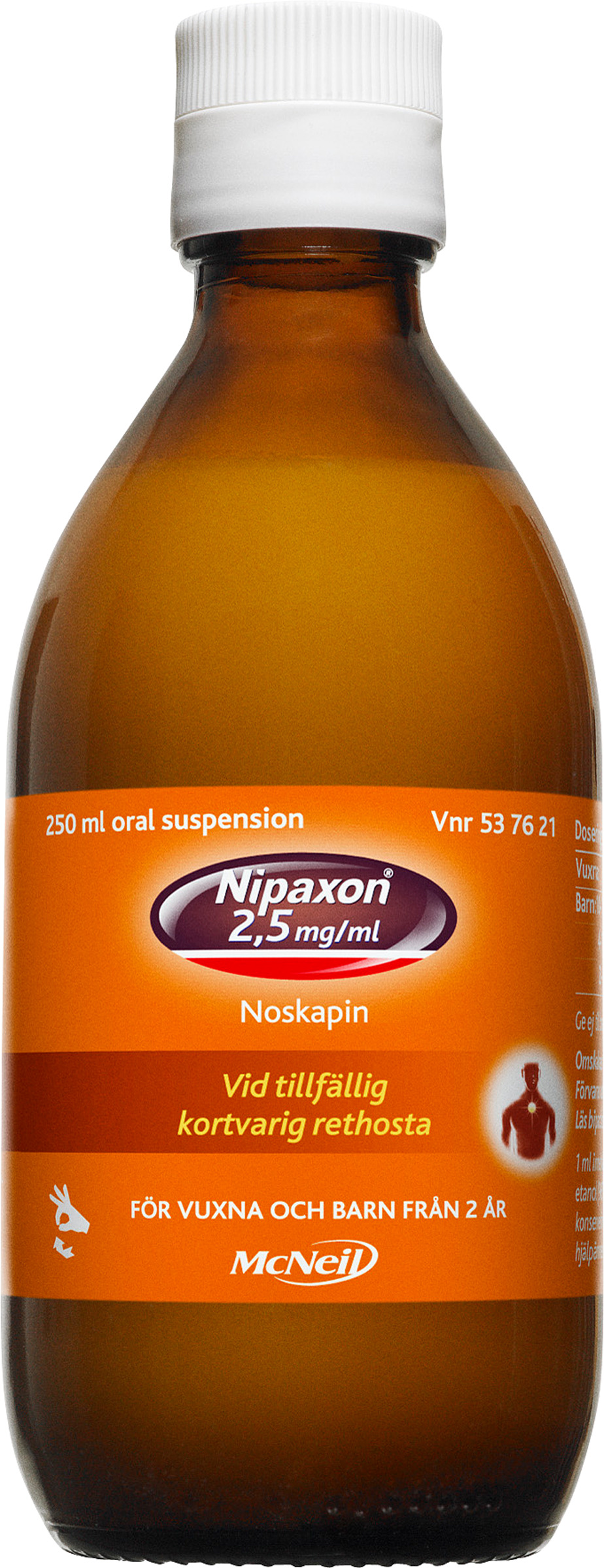 Nipaxon® Oral suspension 2,5mg/ml Flaska, 250ml