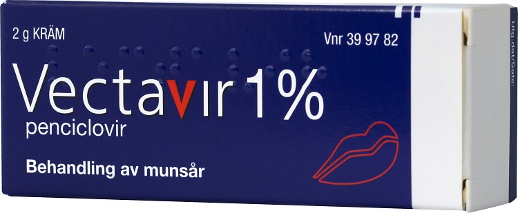 Vectavir® Kräm 1% Tub, 2g (utan applikatorer)