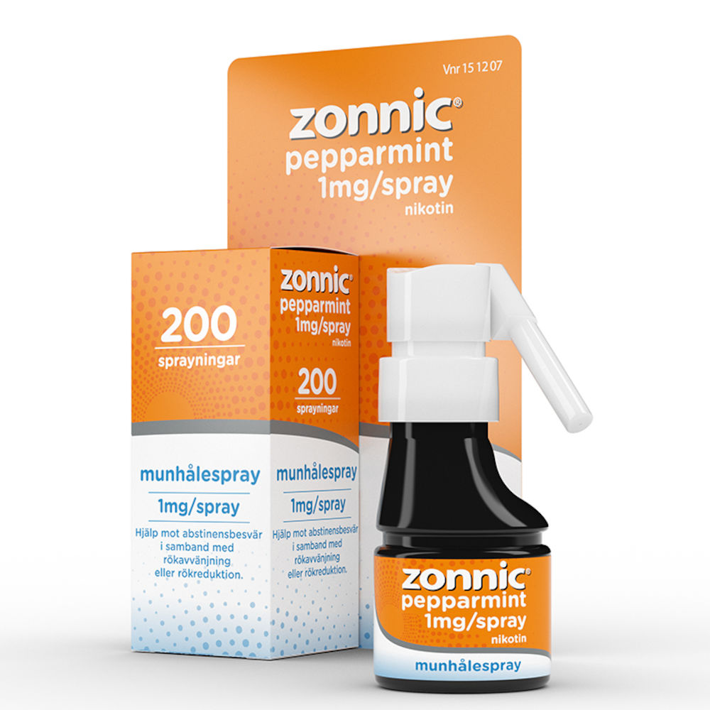 Zonnic Pepparmint munhålespray 1 mg/spray 200 sprayningar