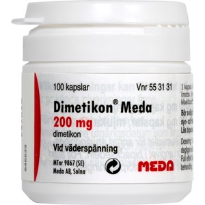 Dimetikon Meda mjuk kapsel 200 mg 100 st