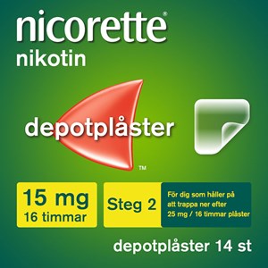 Nicorette Novum nikotinplåster 15 mg/16 timmar 14 st
